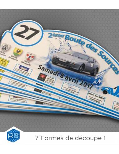 Plaque rallye personnalisée "vintage"...