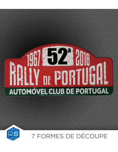 Plaque rallye autocollante : plaque...