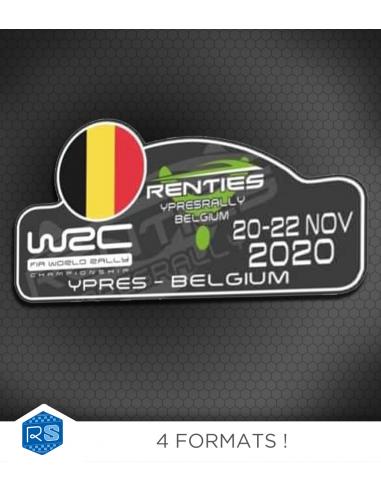 Plaque rallye repositionnable :...