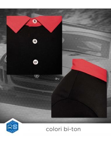 Polo jersey bicolore
