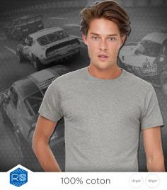 T-Shirt Blanc col rond -... 2